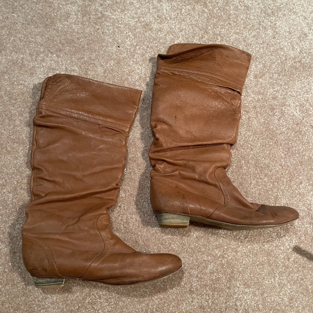 Tall Light Brown Boots